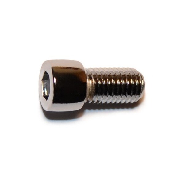 M8-1.25 Socket Head Cap Screw, Chrome Plated Steel, 70 mm Length, 5 PK